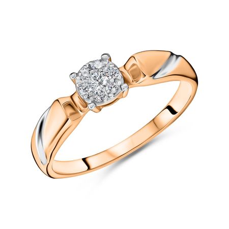 Золотое кольцо с бриллиантами 41990₽