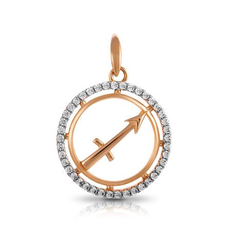 Подвеска TALANT из золота с фианитами знак зодиака Стрелец 22990₽
