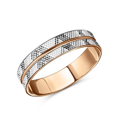 Золотое обручальное кольцо с алмазной гранью 5 мм 54920₽