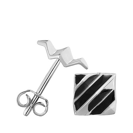 Серьги-пусеты из серебра с эмалью 990₽