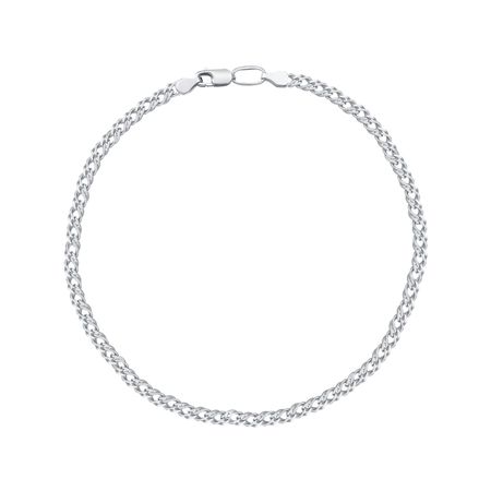 Серебряный браслет Двойной ромб 390₽