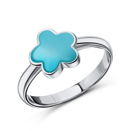 Серебряное кольцо с эмалью 490₽