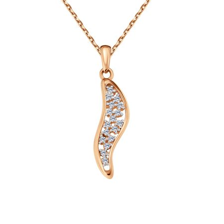 Золотая подвеска с фианитами 20990₽