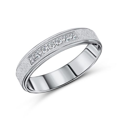 Золотое обручальное кольцо с фианитами 4 мм 59110₽