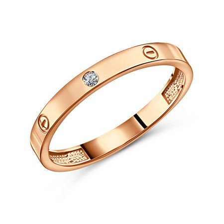 Золотое кольцо с бриллиантом 36990₽