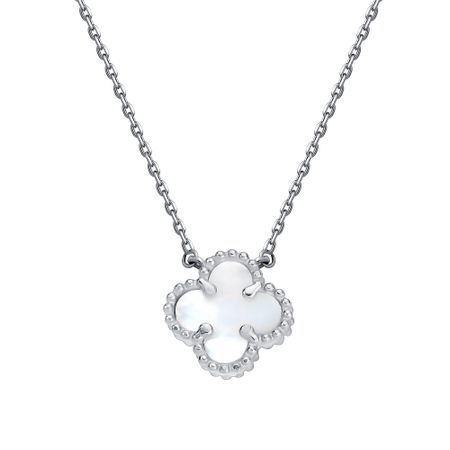 Серебряное колье с пластиком и родированием 3990₽