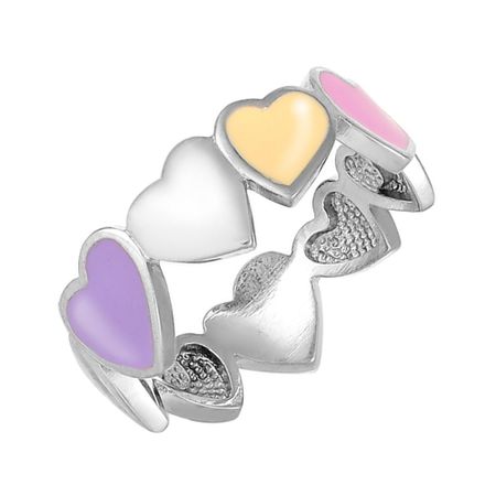 Кольцо Сердце из серебра с эмалью 1490₽