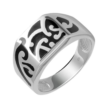 Серебряная печатка с эмалью 2460₽