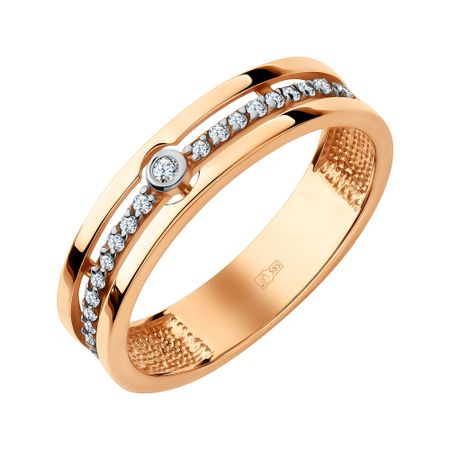 Золотое кольцо с бриллиантами 69990₽