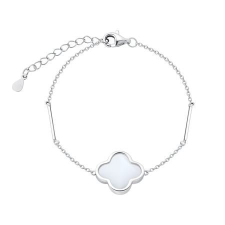 Серебряный браслет с керамикой и родированием 2790₽