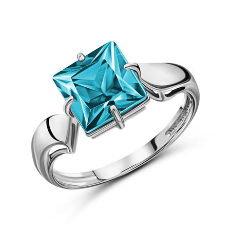 Серебряное кольцо с ювелирным кристаллом 990₽