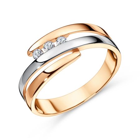 Золотое кольцо с бриллиантами 57990₽