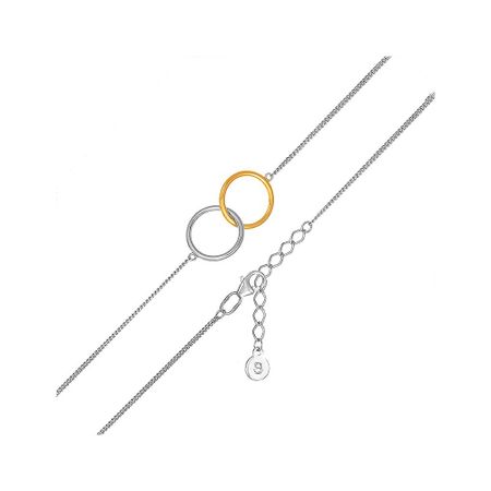 Серебряный браслет с позолотой 1190₽