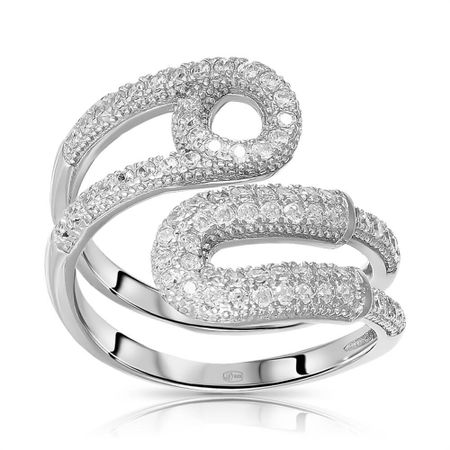 Кольцо из серебра с фианитами 2490₽