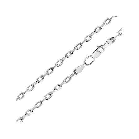 Серебряный полновесный браслет Якорь с алмазной гранью 3200₽