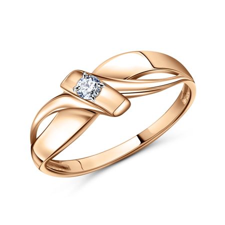 Золотое кольцо с бриллиантом 54990₽