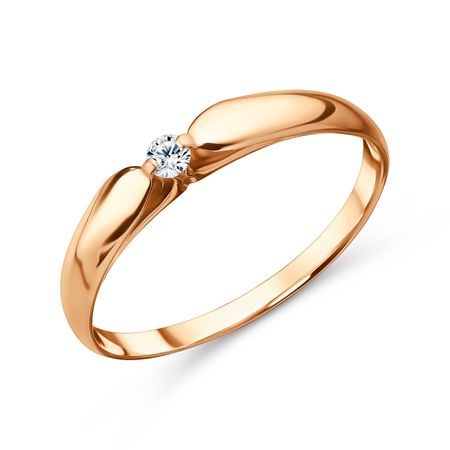 Золотое кольцо с бриллиантом 57990₽