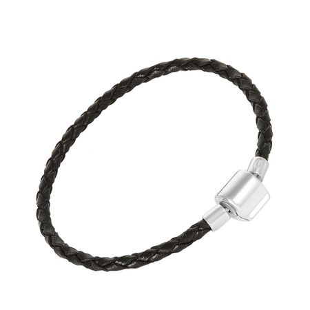 Кожаный браслет с серебряным замком 1790₽