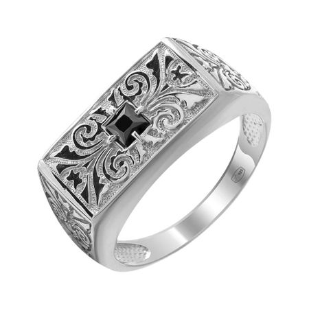 Серебряная печатка с фианитами 1790₽