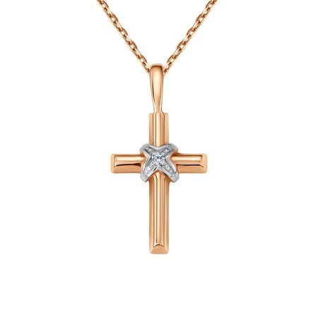 Золотой крест с фианитами 13820₽