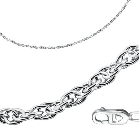 Серебряный браслет Корда с родированием 390₽