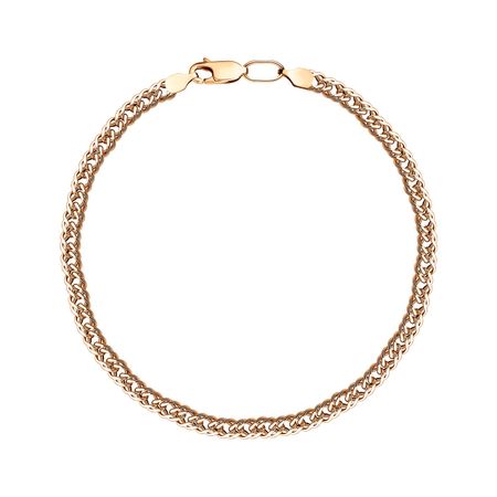 Серебряный браслет Двойной ромб с позолотой 590₽