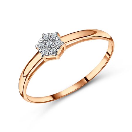 Золотое кольцо с бриллиантами 64990₽