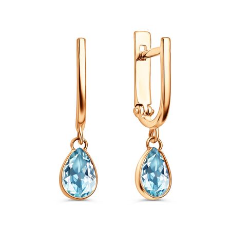 Золотые серьги с топазами 39990₽