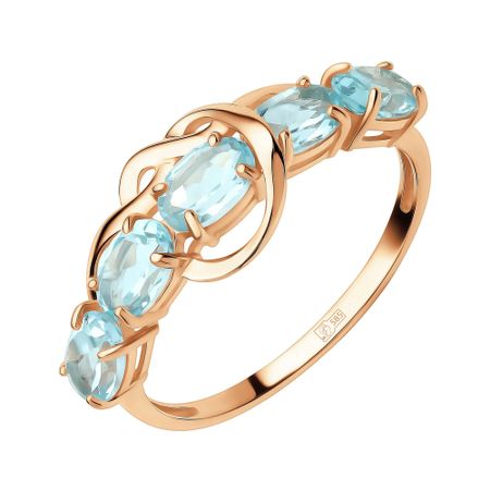 Золотое кольцо с топазами 24990₽