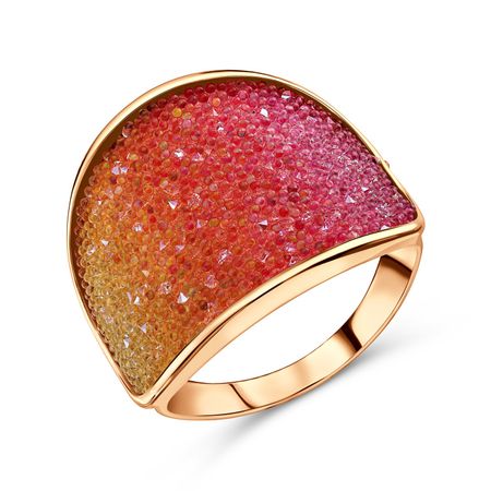 Серебряное кольцо с кристаллами 3000₽