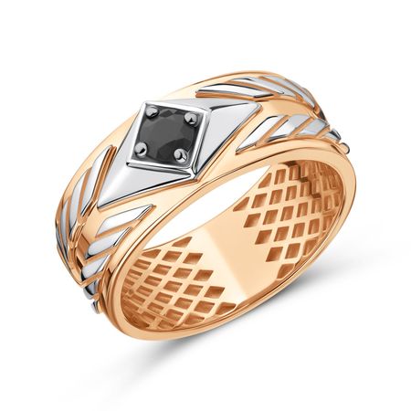 Золотое кольцо с сапфиром и родированием 129990₽