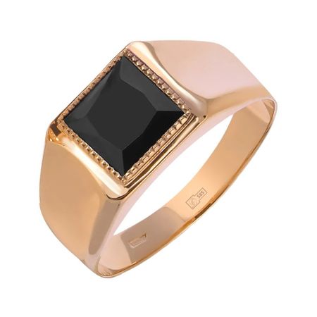 Кольцо-печатка из золота с фианитом 67440₽