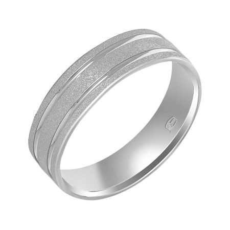 Серебряное обручальное кольцо с родированием 1790₽