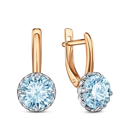 Золотые серьги с топазами 57990₽