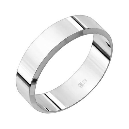 Золотое плоское обручальное кольцо 6 мм 45180₽