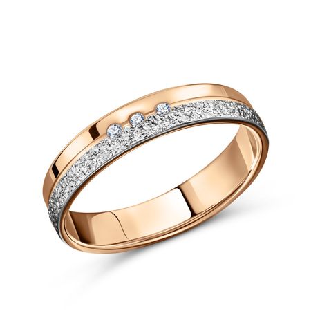 Золотое обручальное кольцо с бриллиантами 33990₽