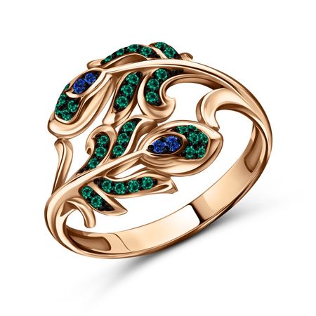 Золотое кольцо с фианитами 57990₽