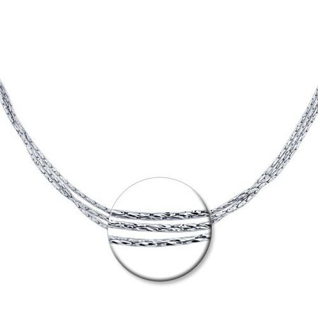 Серебряное колье с родированием 2040₽