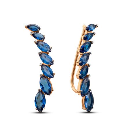 Золотые серьги с фианитами 22750₽