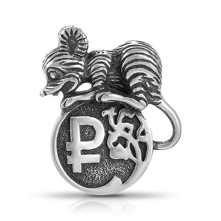 Кошельковый талисман TALANT Мышь с монетой из серебра 1890₽