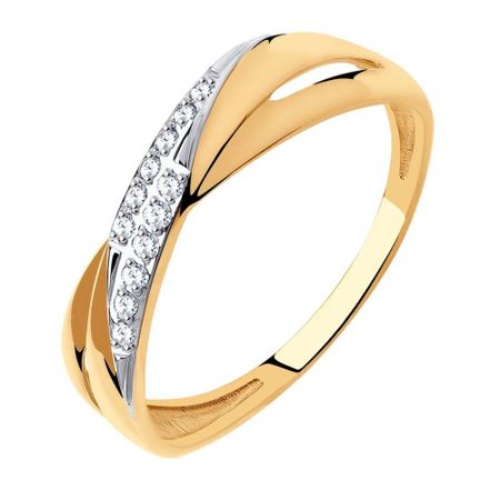 Кольцо из золота с фианитами 20140₽