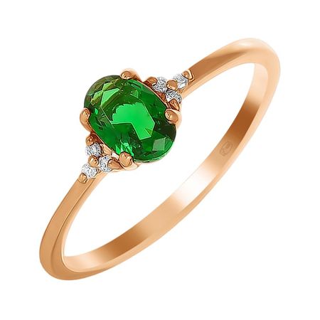 Кольцо из серебра с алпанитом и фианитами 249₽