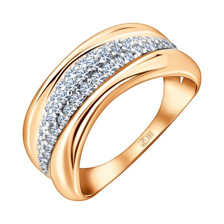 Золотое кольцо с фианитами 59280₽