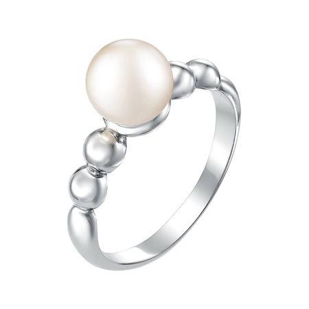 Кольцо из серебра с жемчугом 990₽