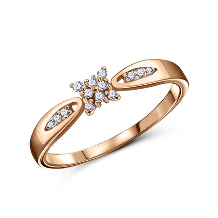 Золотое кольцо с бриллиантами 36990₽