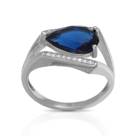 Кольцо из серебра с кварцем и фианитами 1700₽