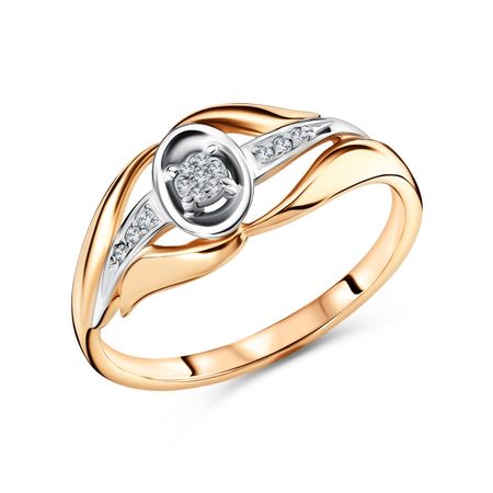 Золотое кольцо с бриллиантами 36990₽