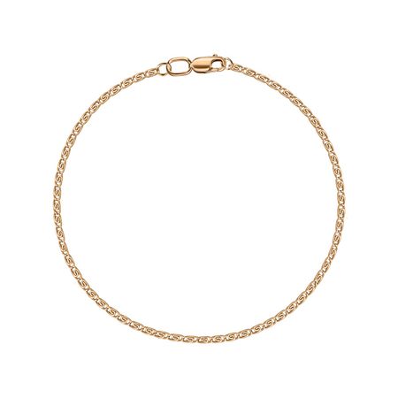 Золотой полновесный браслет Улитка с алмазной гранью 5180₽