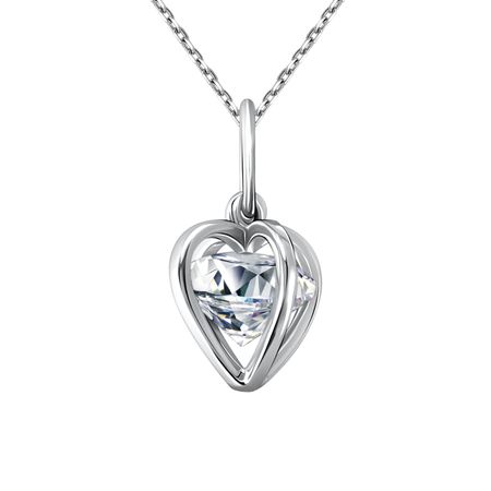 Серебряная подвеска с фианитом 990₽