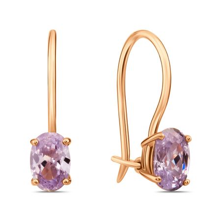 Золотые серьги со шпинелью нано 17130₽